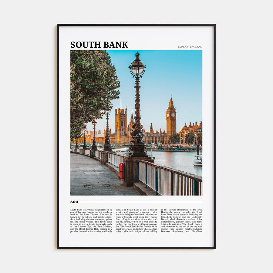 South Bank Travel Color Poster