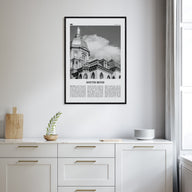 South Bend Travel B&W Poster