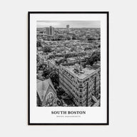 South Boston Portrait B&W Poster