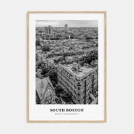 South Boston Portrait B&W Poster