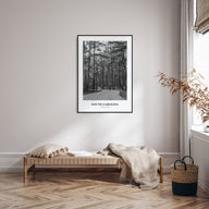 South Carolina Portrait B&W Poster