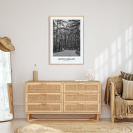 South Carolina Portrait B&W Poster