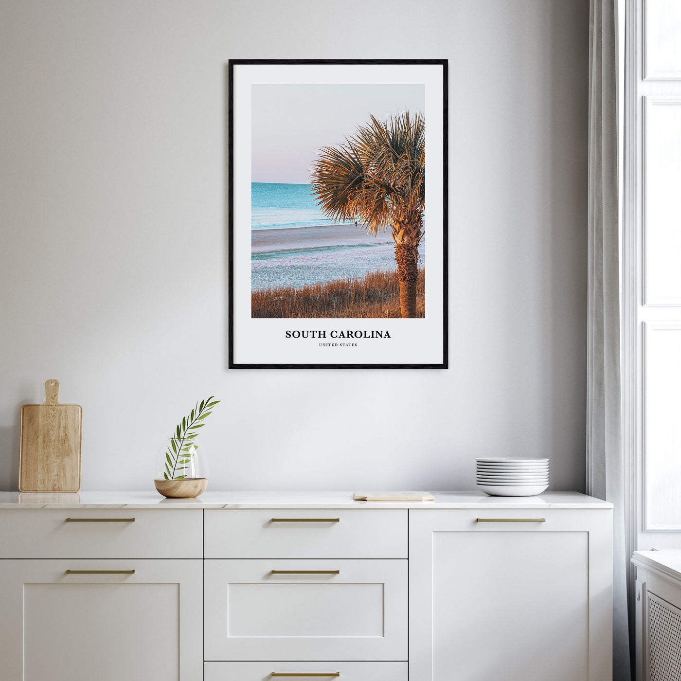 South Carolina Portrait Color No 2 Poster