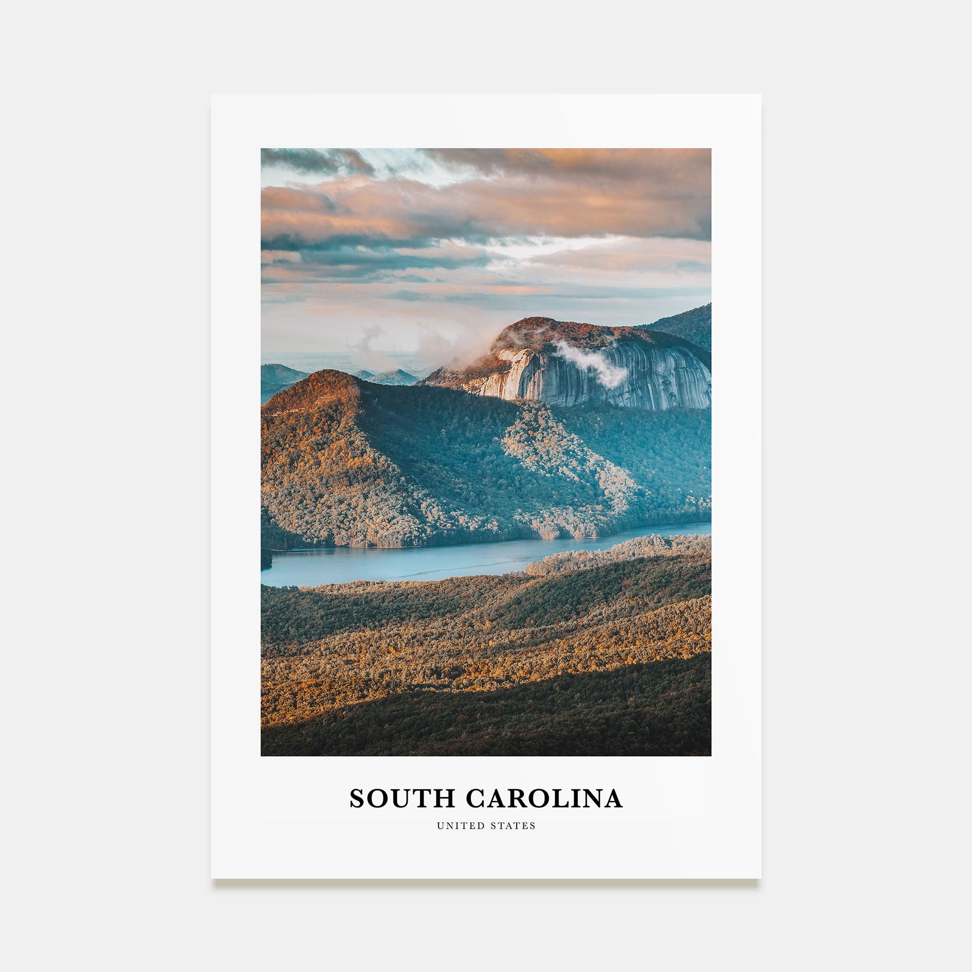 South Carolina Portrait Color No 3 Poster