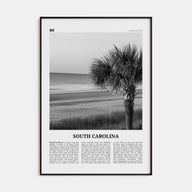 South Carolina Travel B&W No 1 Poster