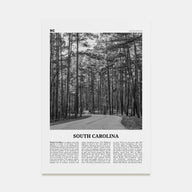 South Carolina Travel B&W No 2 Poster