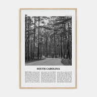 South Carolina Travel B&W No 2 Poster