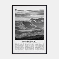 South Carolina Travel B&W No 3 Poster