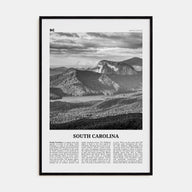 South Carolina Travel B&W No 3 Poster