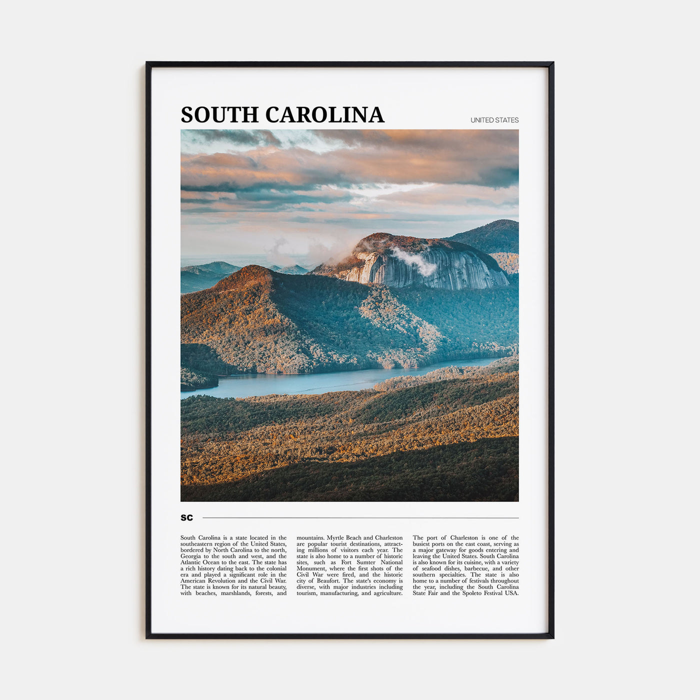 South Carolina Travel Color No 3 Poster