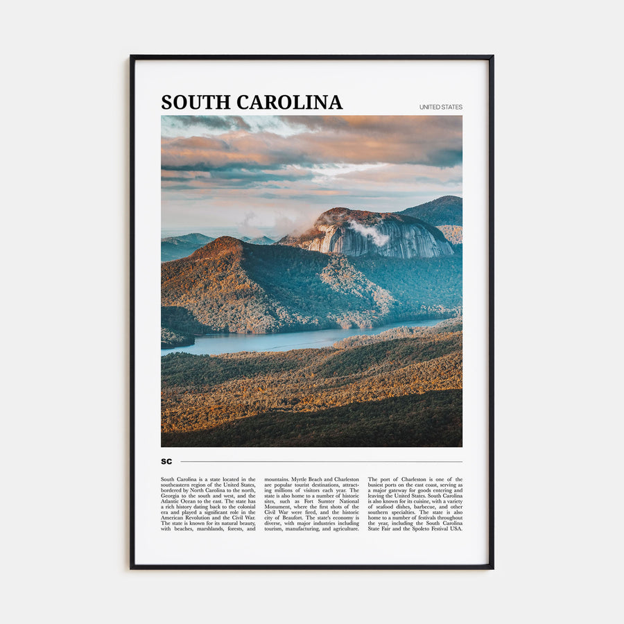 South Carolina Travel Color No 3 Poster