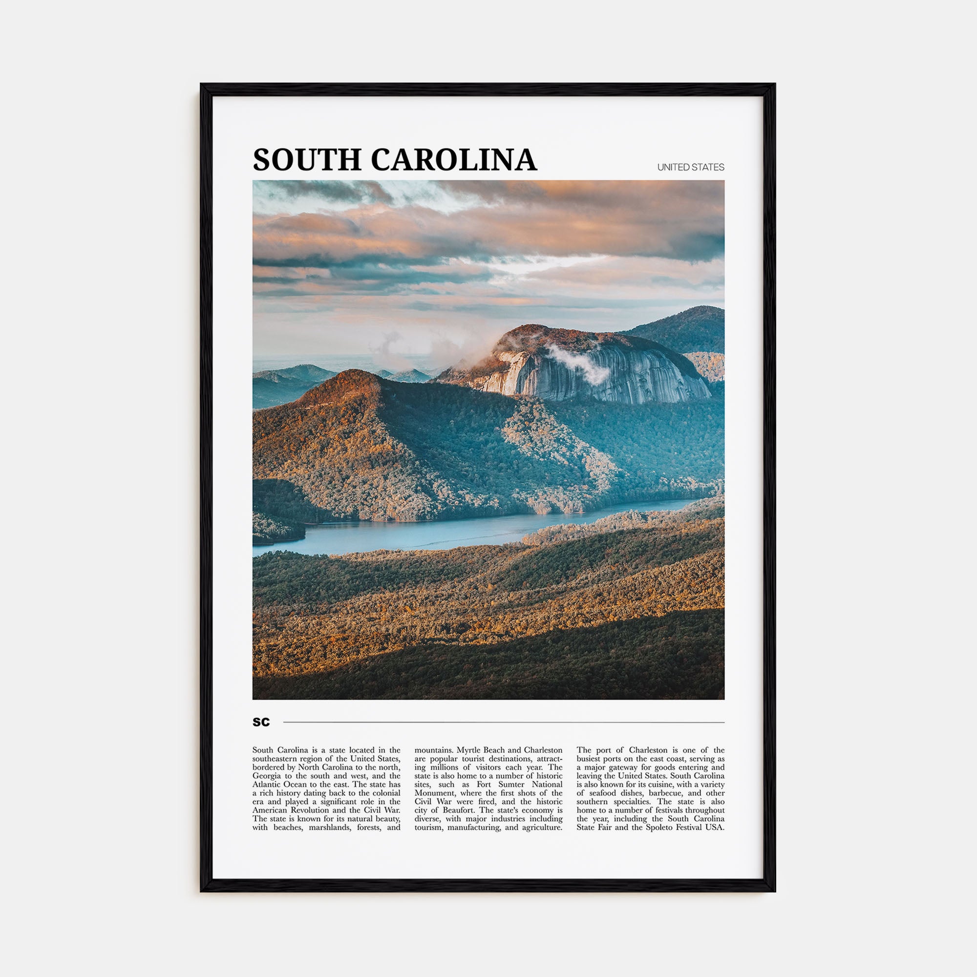 South Carolina Travel Color No 3 Poster