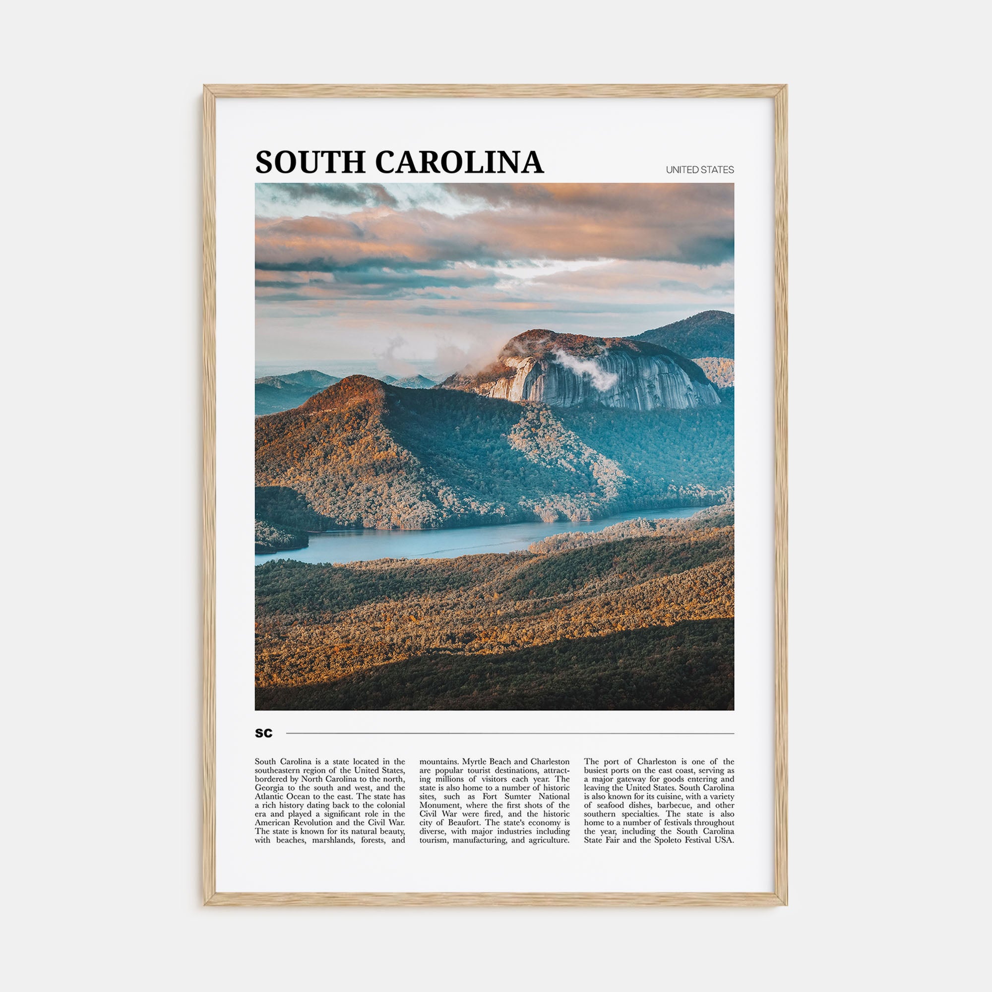 South Carolina Travel Color No 3 Poster