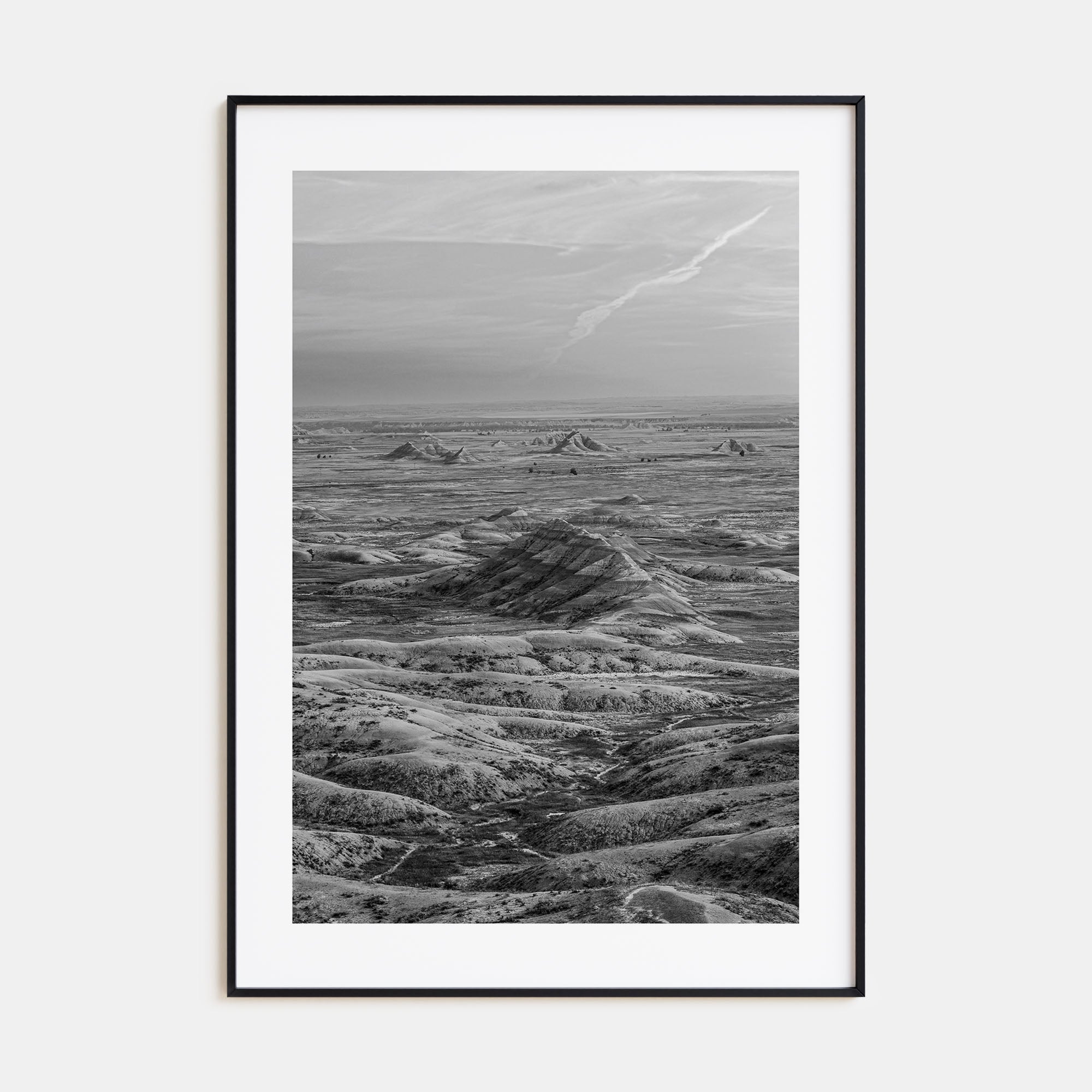 South Dakota Photo B&W Poster