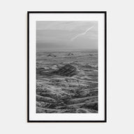 South Dakota Photo B&W Poster