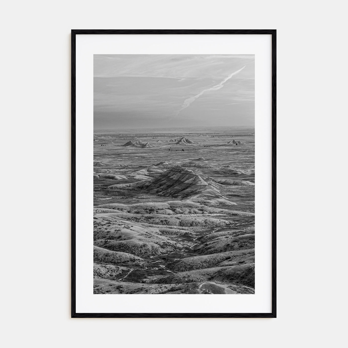 South Dakota Photo B&W Poster