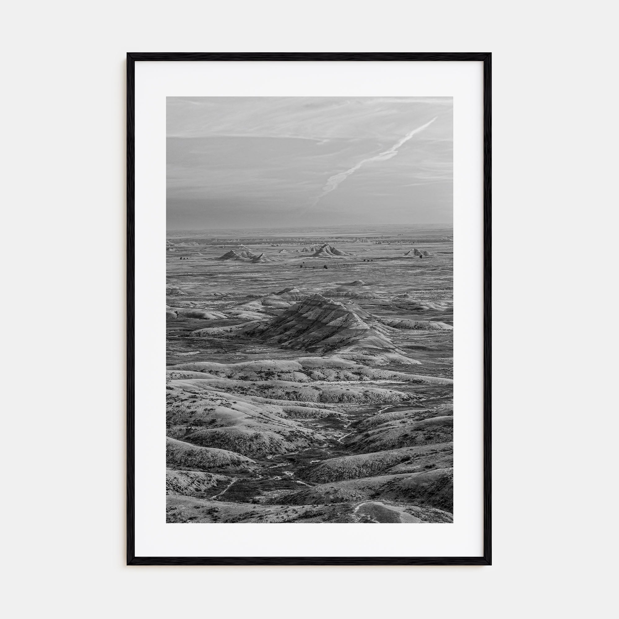 South Dakota Photo B&W Poster
