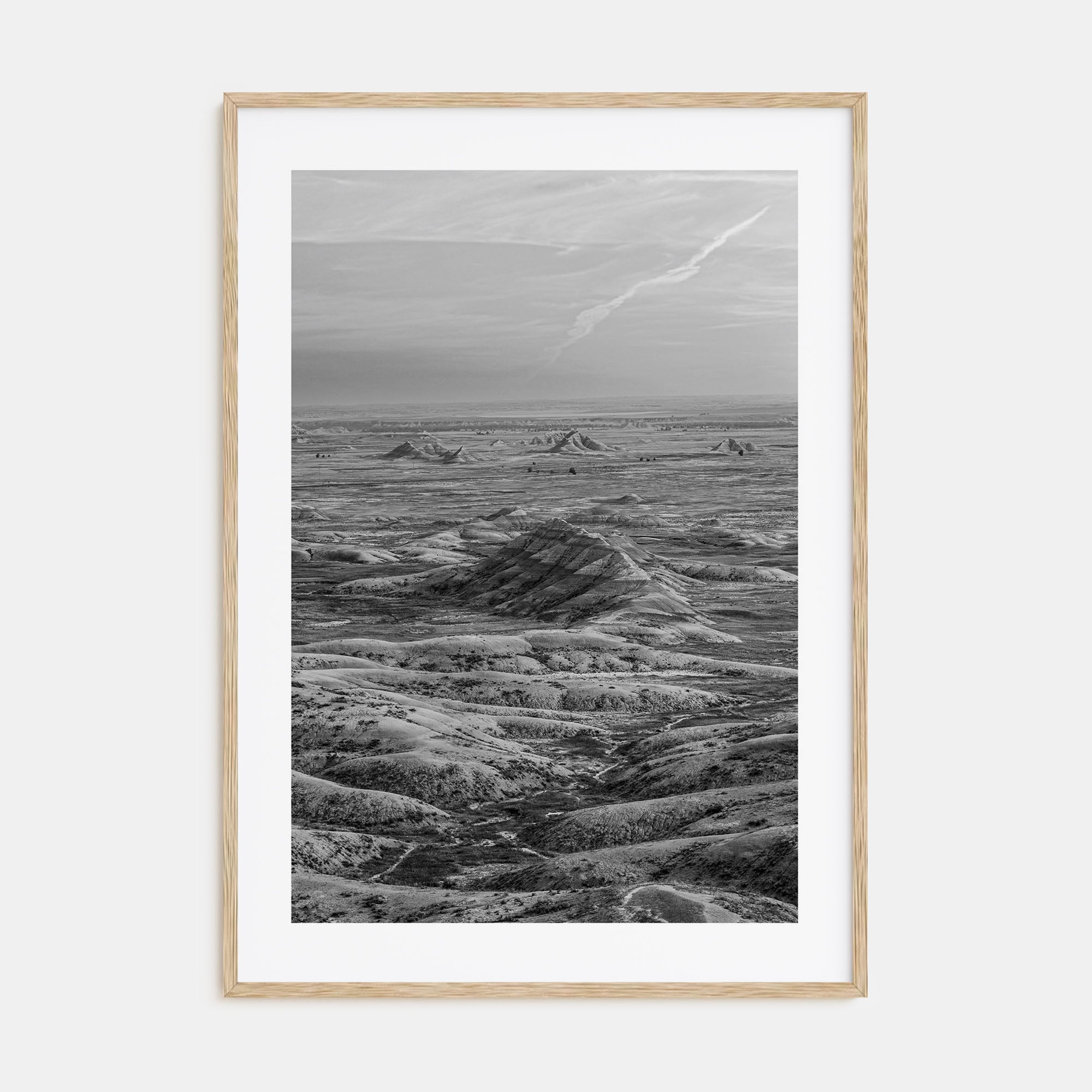 South Dakota Photo B&W Poster