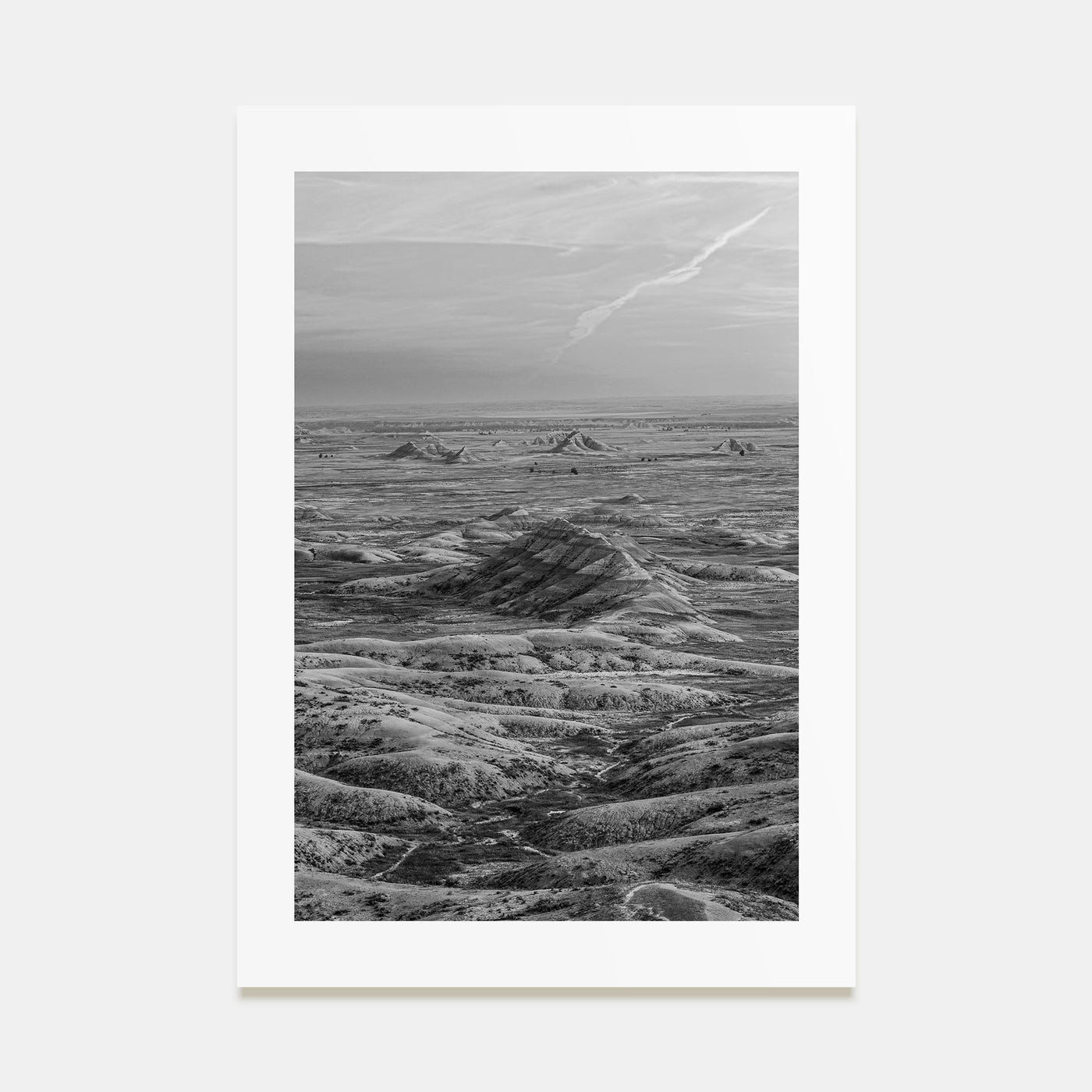 South Dakota Photo B&W Poster