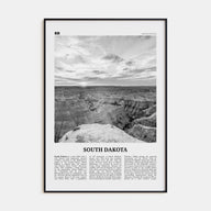 South Dakota Travel B&W No 2 Poster