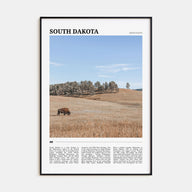 South Dakota Travel Color Poster