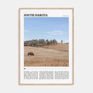 South Dakota Travel Color Poster