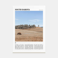 South Dakota Travel Color Poster