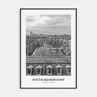 South Kensington Portrait B&W Poster
