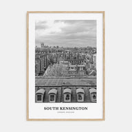 South Kensington Portrait B&W Poster