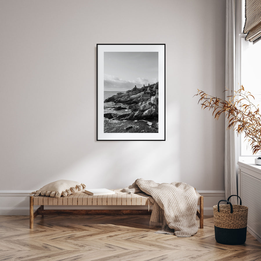 South Korea Photo B&W Poster
