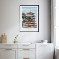 South Korea Portrait Color Poster