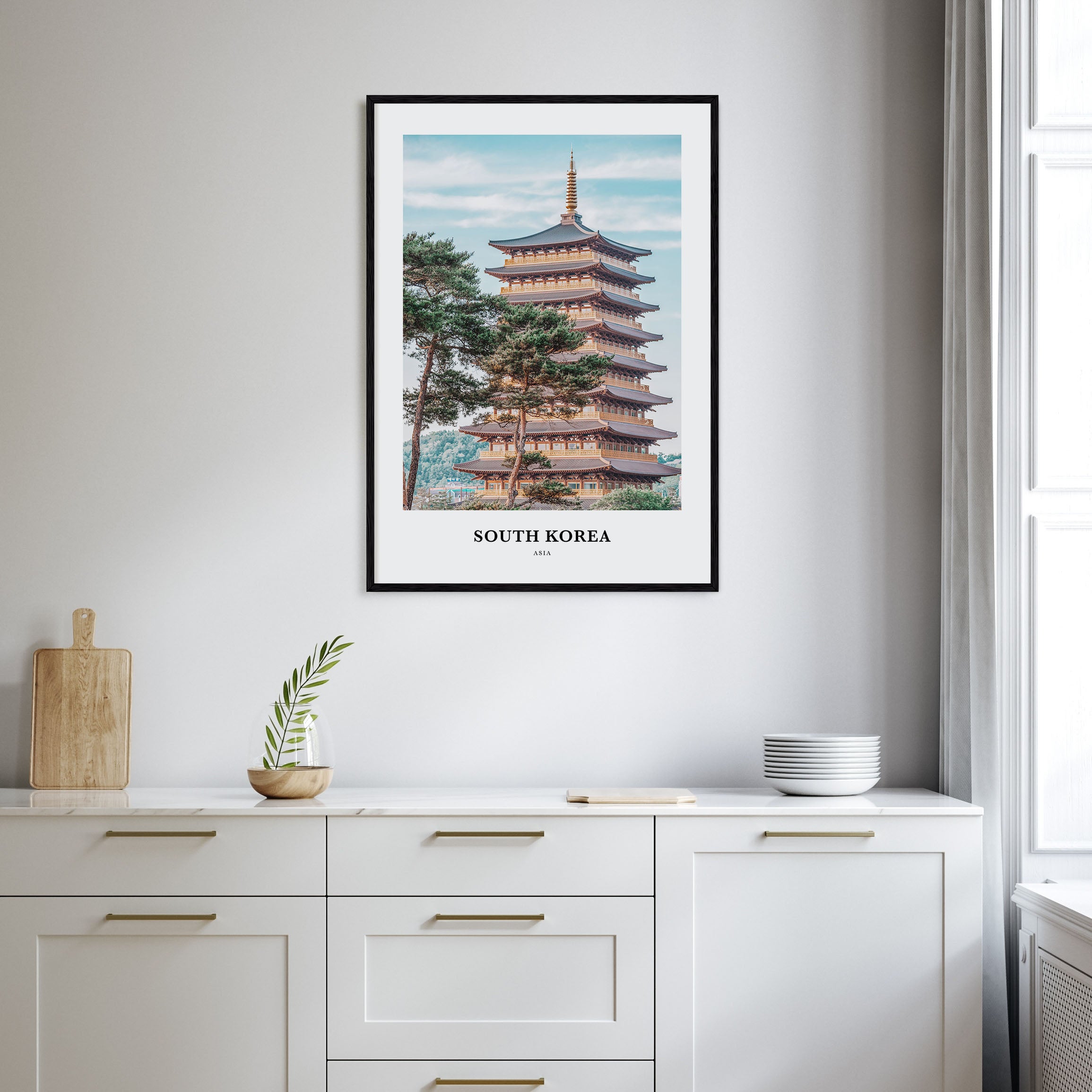 South Korea Portrait Color Poster