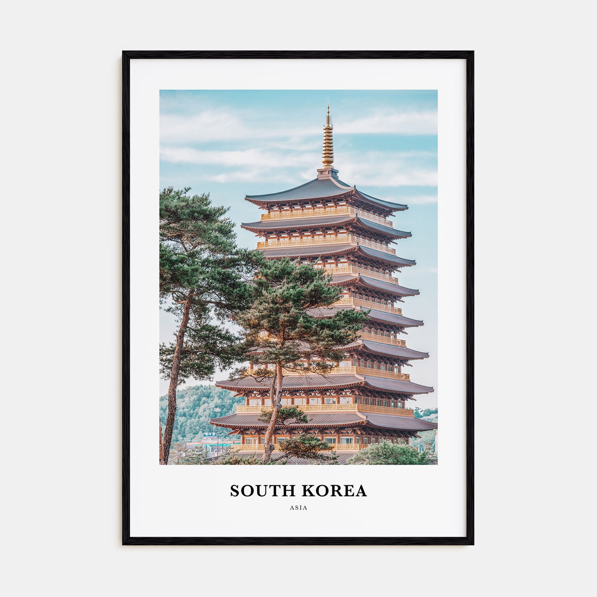 South Korea Portrait Color Poster