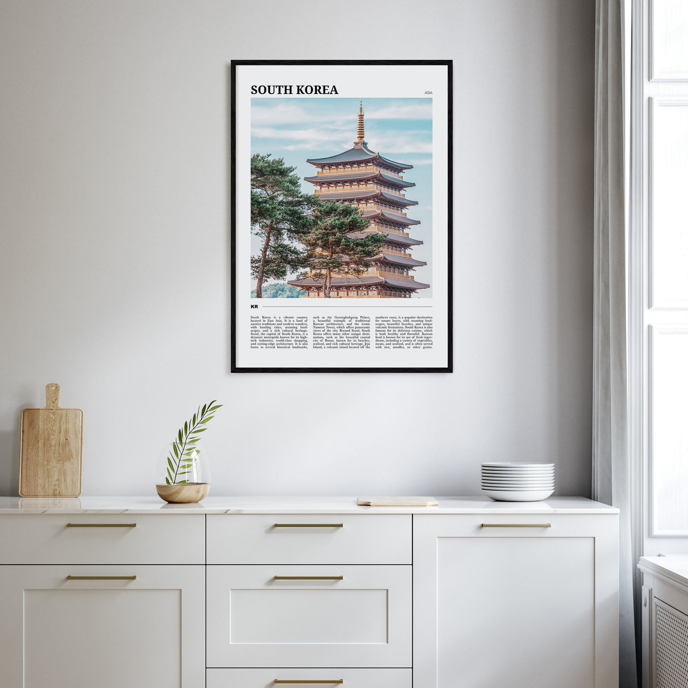 South Korea Travel Color Poster