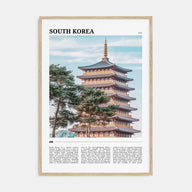 South Korea Travel Color Poster