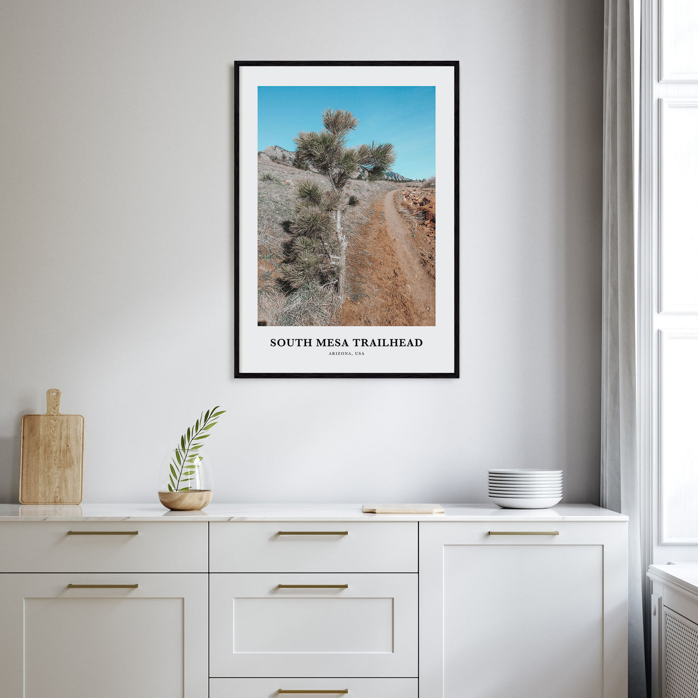 South Mesa Trailhead Portrait Color Poster