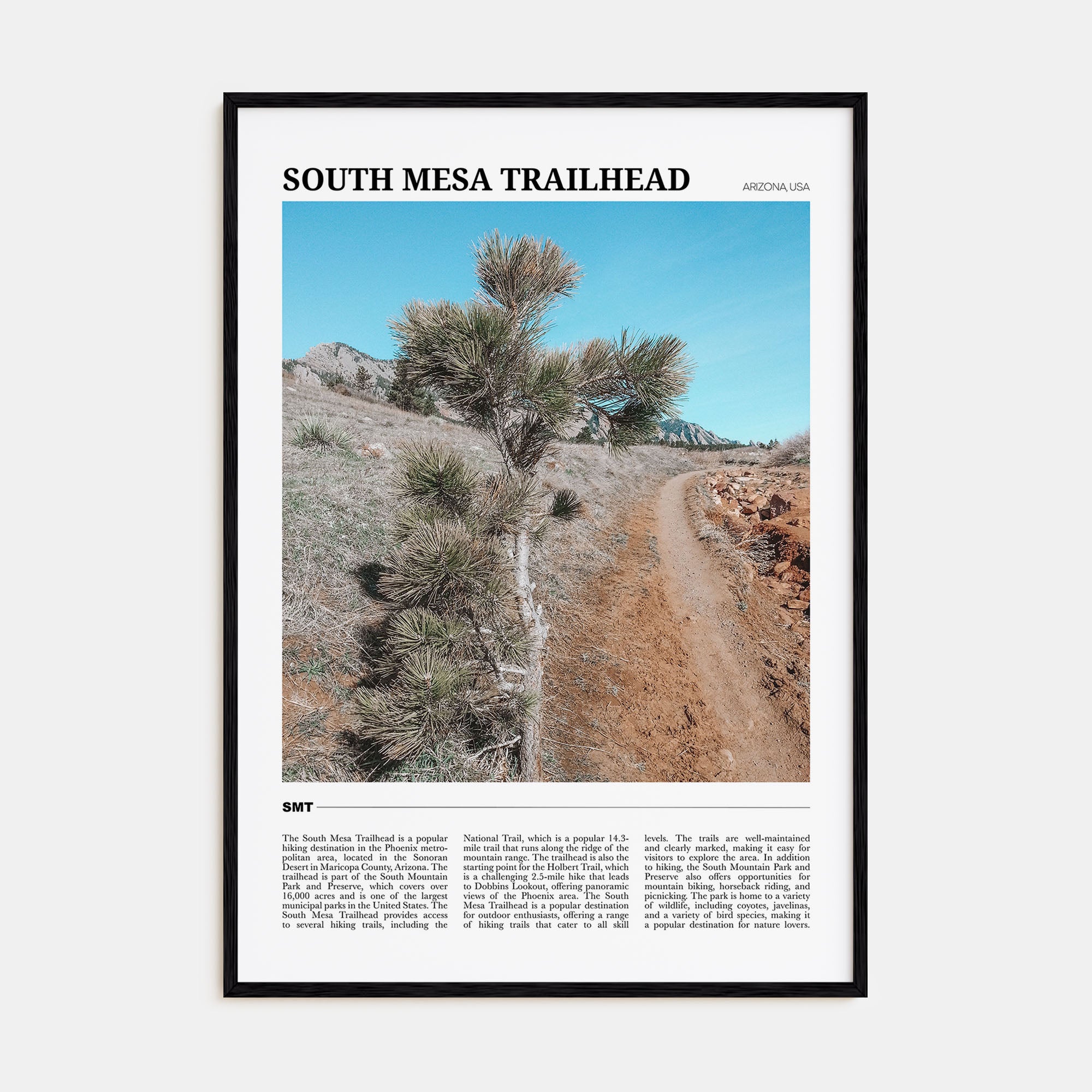 South Mesa Trailhead Travel Color Poster