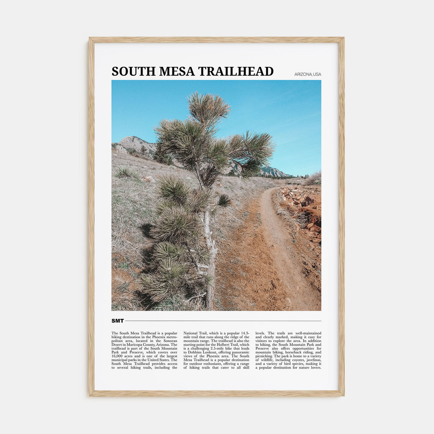 South Mesa Trailhead Travel Color Poster
