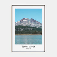 South Sister Portrait Color Poster