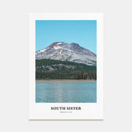 South Sister Portrait Color Poster