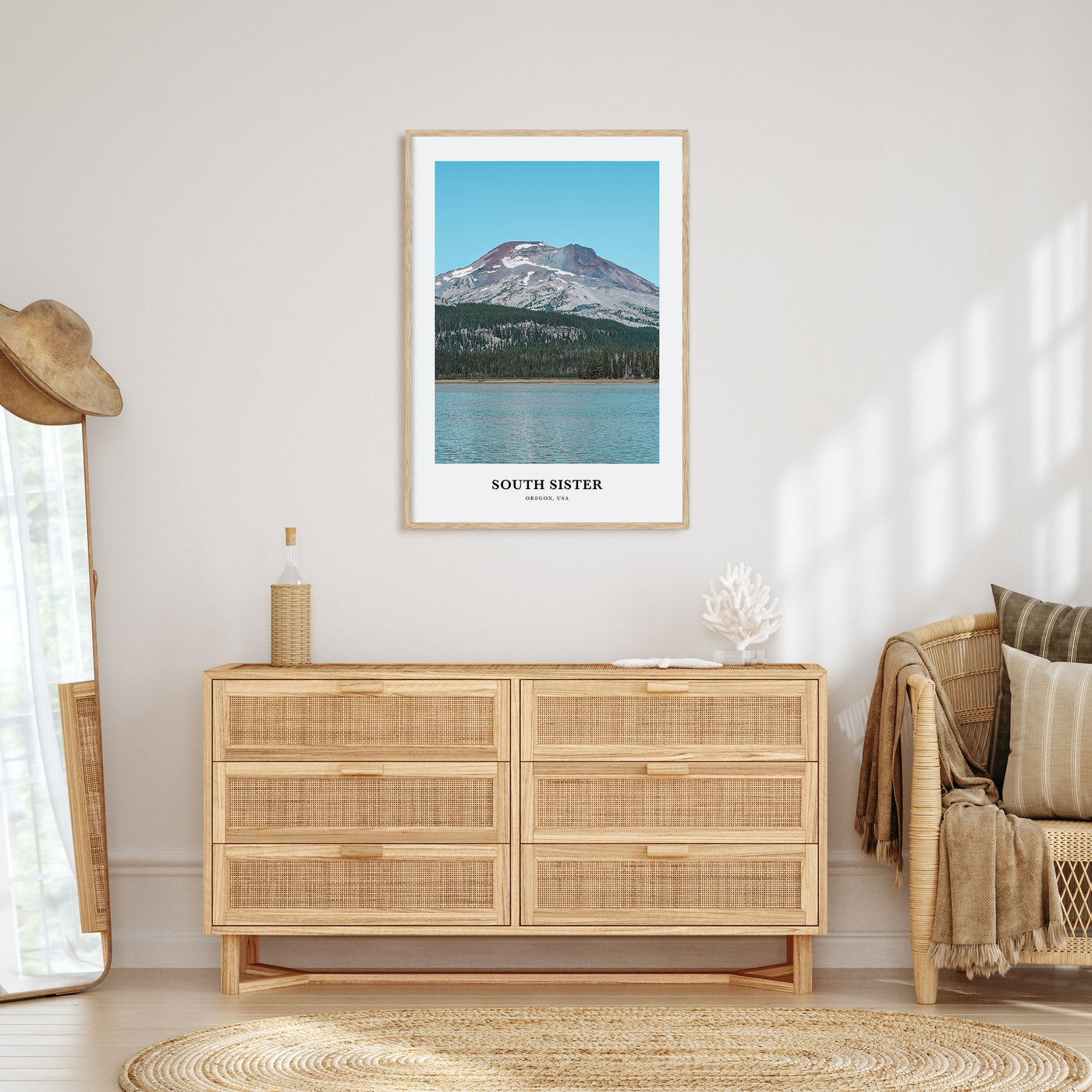 South Sister Portrait Color Poster