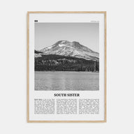 South Sister Travel B&W Poster