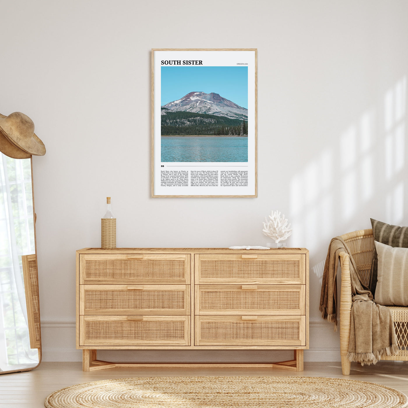 South Sister Travel Color Poster