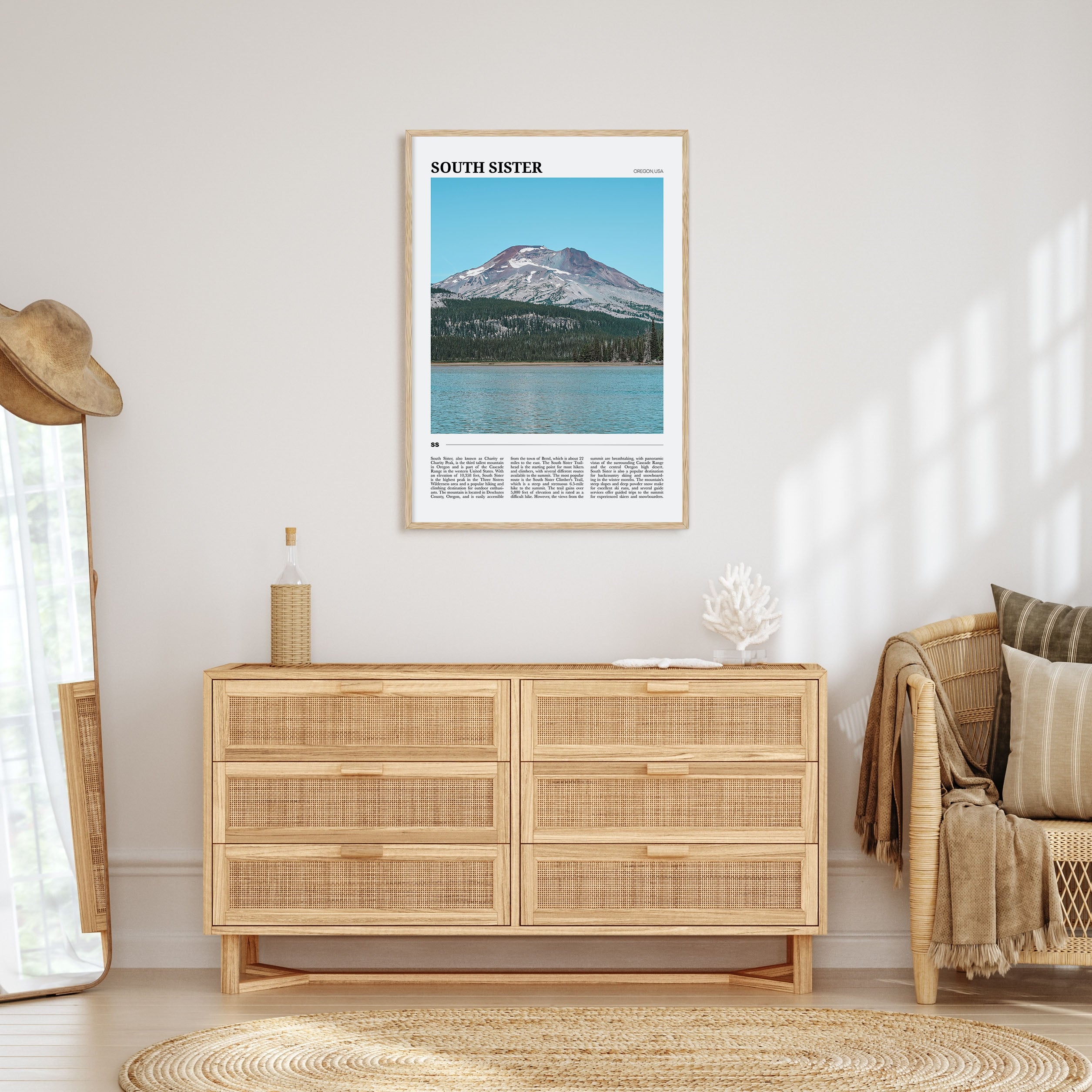 South Sister Travel Color Poster