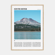 South Sister Travel Color Poster