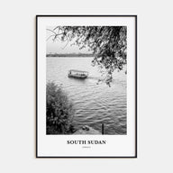 South Sudan Portrait B&W Poster
