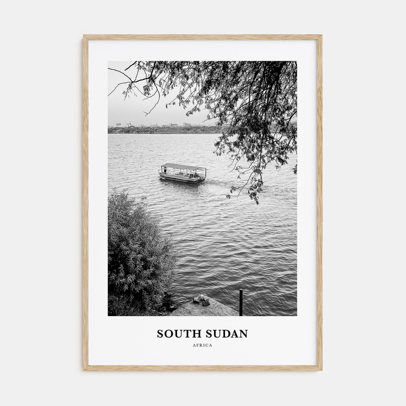 South Sudan Portrait B&W Poster