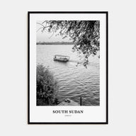 South Sudan Portrait B&W Poster
