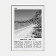 South Water Caye Travel B&W Poster