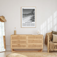 South Water Caye Travel B&W Poster